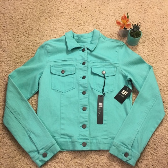 Kloth Helena Aqua Denim Jacket 